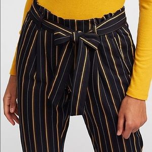 Striped Paperbag Trousers